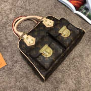 lv vintage school bag monogram 29×12×21m - 1