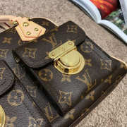 lv vintage school bag monogram 29×12×21m - 2