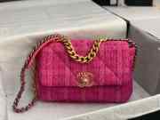 Chanel no19 flap bag purple pink 25cm - 1