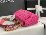 Chanel no19 flap bag purple pink 25cm - 2