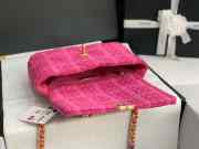 Chanel no19 flap bag purple pink 25cm - 3