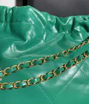 Chanel tote green 37x7x35cm - 4