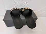 dior slipper black and gold hardware - 3