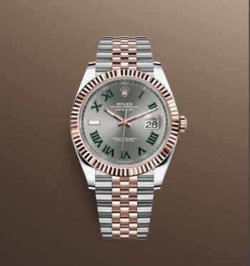 rolex datejust 41mm everose gold color