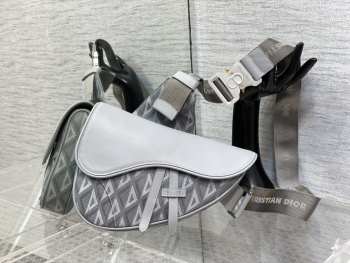 Dior saddle men bag grey 26x19x4.5cm