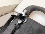 Lady dior matte relief black buckle matel chain 17cm - 4