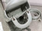 Lady dior pearl silver and silver buckle matel chain 17cm - 3