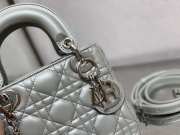 Lady dior pearl silver and silver buckle matel chain 17cm - 4