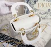 Lady dior white and gold buckle matel chain 17cm - 2