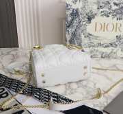 Lady dior white and gold buckle matel chain 17cm - 4