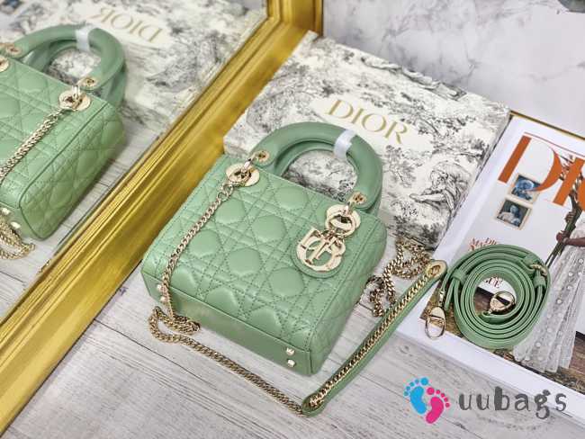 Lady dior fruit green and gold buckle matel chain 17cm - 1