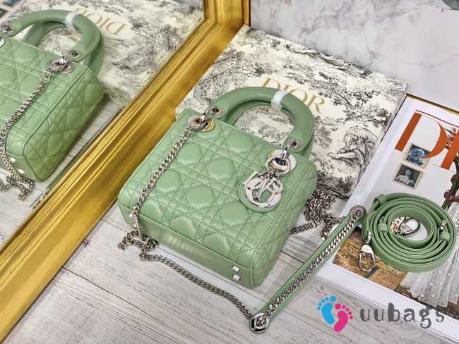 Lady dior fruit green and silver buckle matel chain 17cm - 1