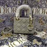 Lady dior grey and gold buckle matel chain 17cm - 1