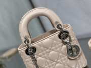 Lady dior nude and silver buckle matel chain 17cm - 3