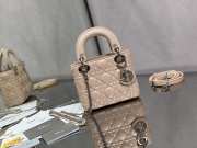 Lady dior nude and silver buckle matel chain 17cm - 4