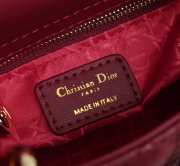 Lady dior maroon and gold buckle matel chain 17cm - 4