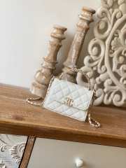 Chanel kelly handle bag 11.5x11.5x5.5cm - 1