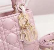 Lady dior pearl pink and gold buckle matel chain 12cm - 3