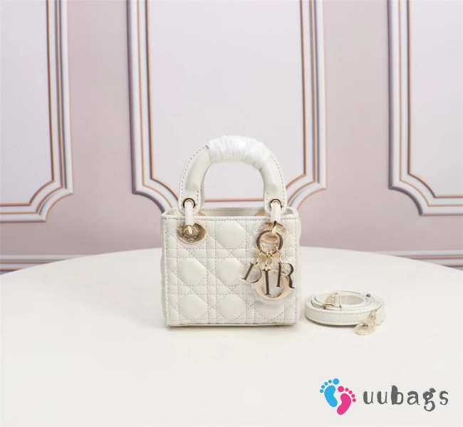 Lady Dior White and gold buckle matel chain 12cm - 1