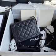 Chanel flap bag lamskin 17cm - 4