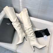 YSL Saint Lauren White Boots - 2