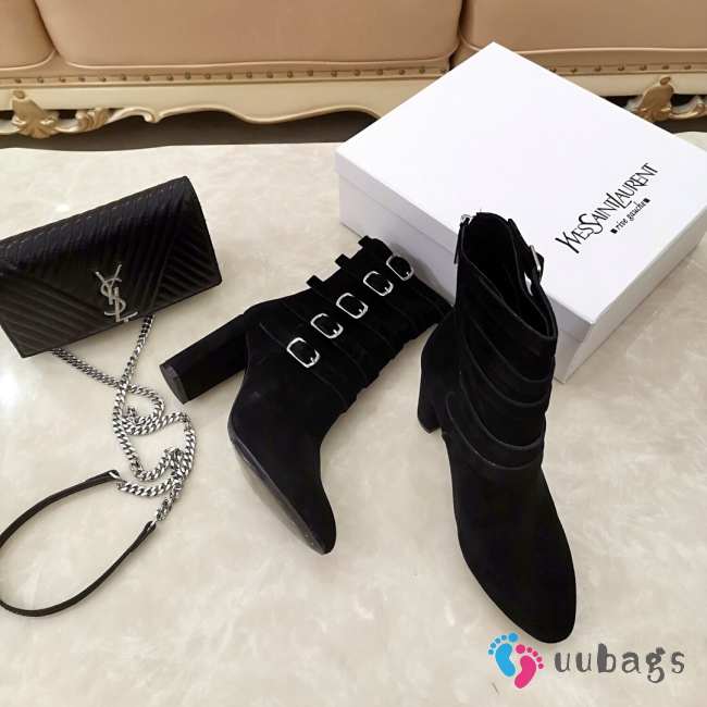 YSL Black Boots 9.5 cm - 1