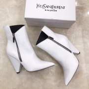 YSL White Boots 10.5 cm - 1