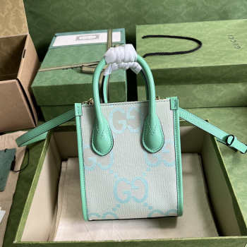 Gucci Jumbo GG mini tote bag Green 16 x 20 x 7 cm