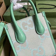 Gucci Jumbo GG mini tote bag Green 16 x 20 x 7 cm - 2