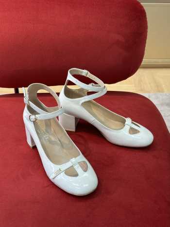 Dior Aime Pump White 6 cm