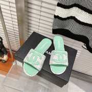 Chanel Green Mules 3 cm - 1