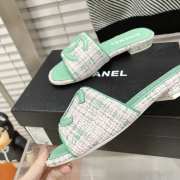 Chanel Green Mules 3 cm - 5