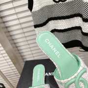 Chanel Green Mules 3 cm - 3