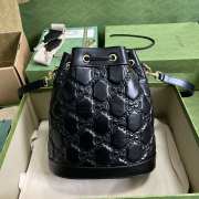 Gucci GG Matelasse leather bucket bag 25x27x12 cm - 3