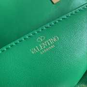 Valentino Green One Stub Nappa Gold Bucklet Bag 19x14x11cm - 5