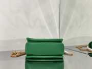 Valentino Green One Stub Nappa Gold Bucklet Bag 19x14x11cm - 4