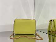 Valentino Chartreuse One Stub Nappa Gold Bucklet Bag 19x14x11cm - 6