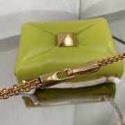 Valentino Chartreuse One Stub Nappa Gold Bucklet Bag 19x14x11cm - 5