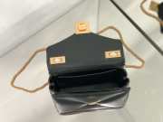 Valentino Black One Stub Nappa Gold Bucklet Bag 19x14x11cm - 2