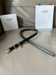 Celine Black Belt Gold Bucklet width 1.8cm - 1