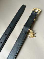 Celine Black Belt Gold Bucklet width 1.8cm - 2