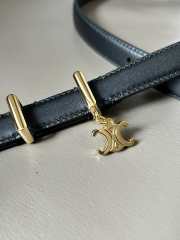 Celine Black Belt Gold Bucklet width 1.8cm - 3