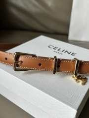 Celine Brown Belt Gold Bucklet width 1.8cm - 4