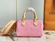 Louis Vuitton Nano Speedy pink bag 16 x 10 x 7.5 cm - 1