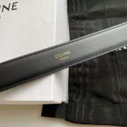 Celine Black Copper Buckle Belt width 2.5cm - 4