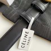 Celine Black Copper Buckle Belt width 2.5cm - 5