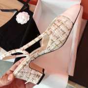 Chanel White Slingback 6.5cm - 4