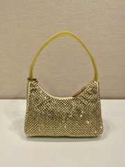 Prada re-edition 2000 gold crystals 17x6x22 cm - 5