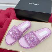 Chanel Tweed Slipper  - 2