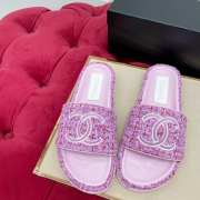 Chanel Tweed Slipper  - 5